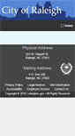 Mobile Screenshot of gsa.raleighnc.gov